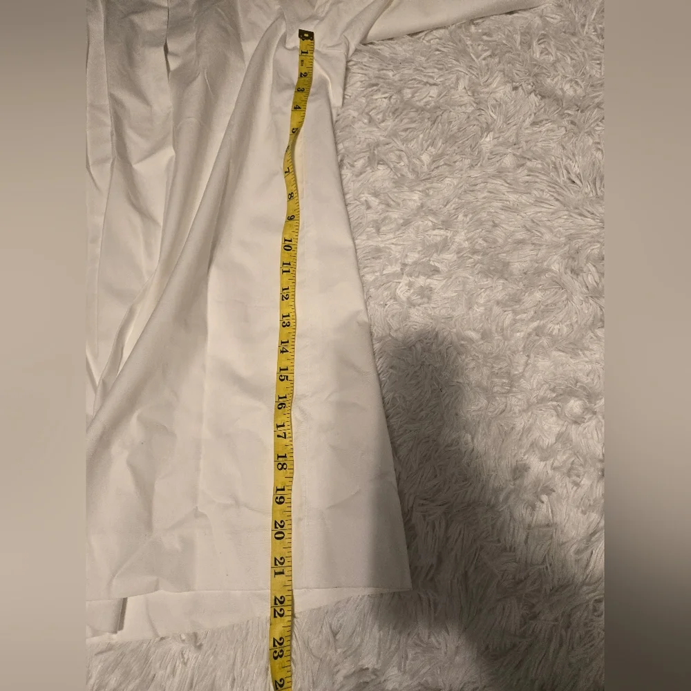 Vince Optic White Pleated Culotte Size 0